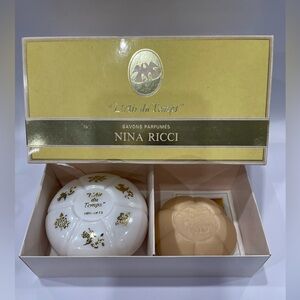 Nina Ricci L'Air du Temps Savons  bar soap Set Vintage France New w Box